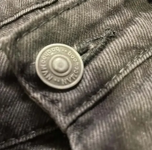 BoohooMAN Baggy Straight Leg Washed Black Jeans - Picture 3 of 5